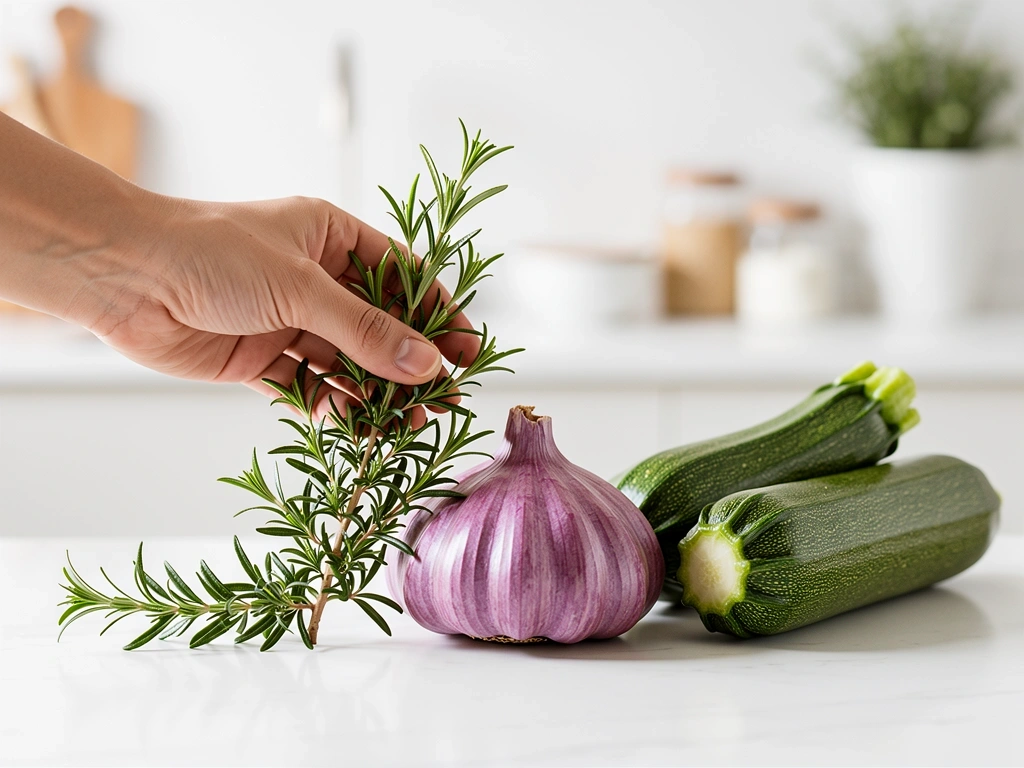 Selección de ingredientes frescos